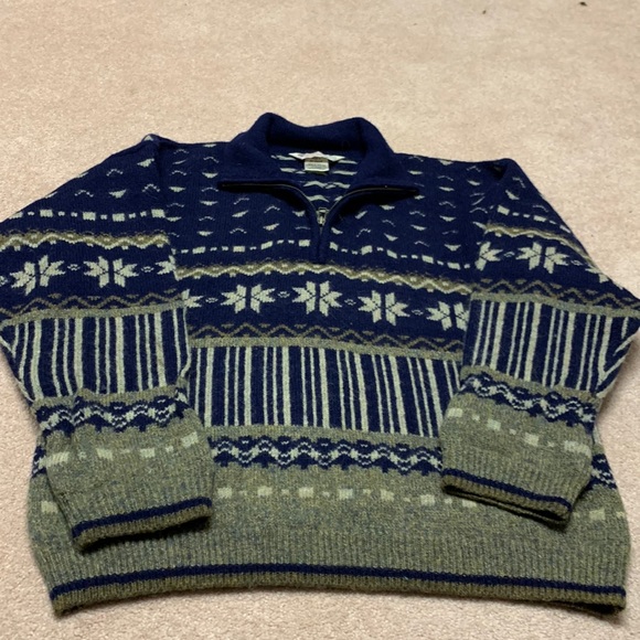 Columbia 100% wool sweater M Unisex Men Women - Picture 1 of 7